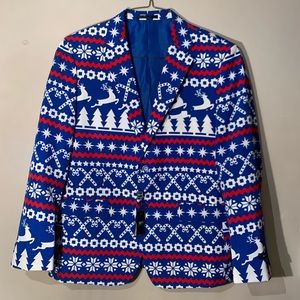 NEW Braveman Christmas Blazer Blue